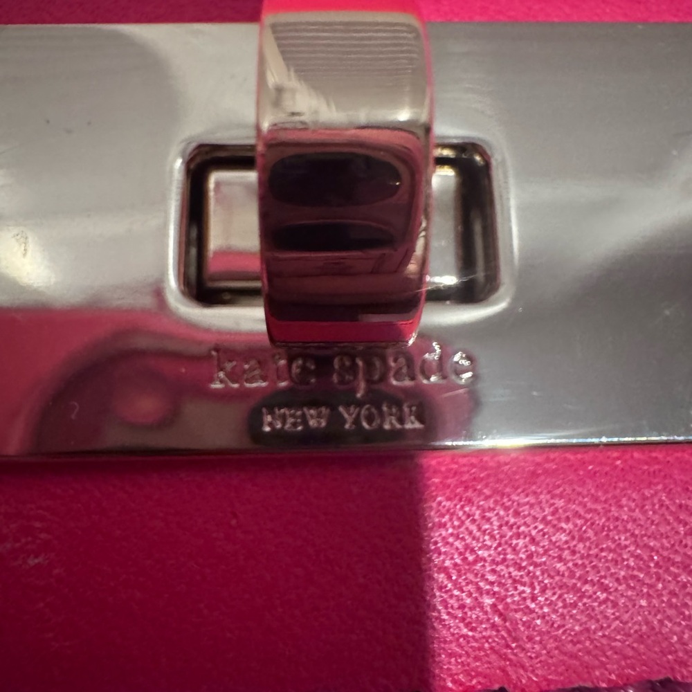 Kate Spade Cedar Street Satchel Pink Plum Leather Top Handle Crossbody - Picture 3 of 6